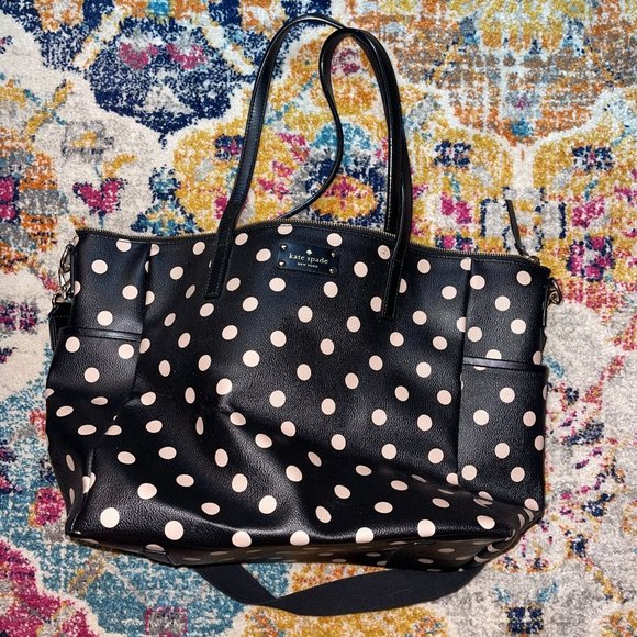 Kate Spade New York Large Handbag Tote Diaper Bag RN...